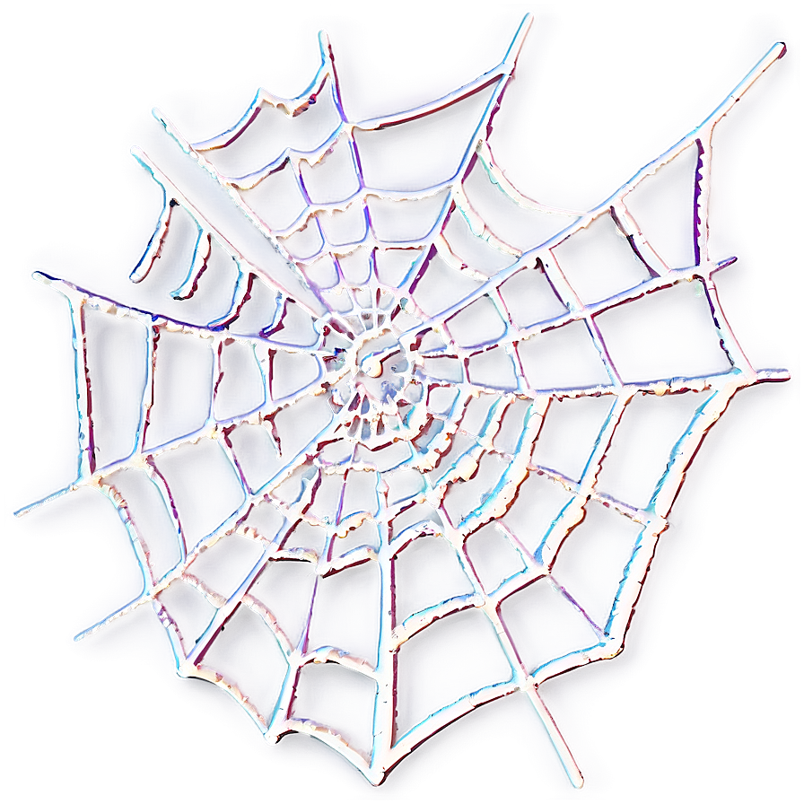 Intricate Spider Web Artwork PNG Image