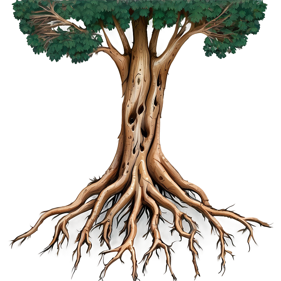 Intricate Tree Roots Pattern Png Dyo PNG Image