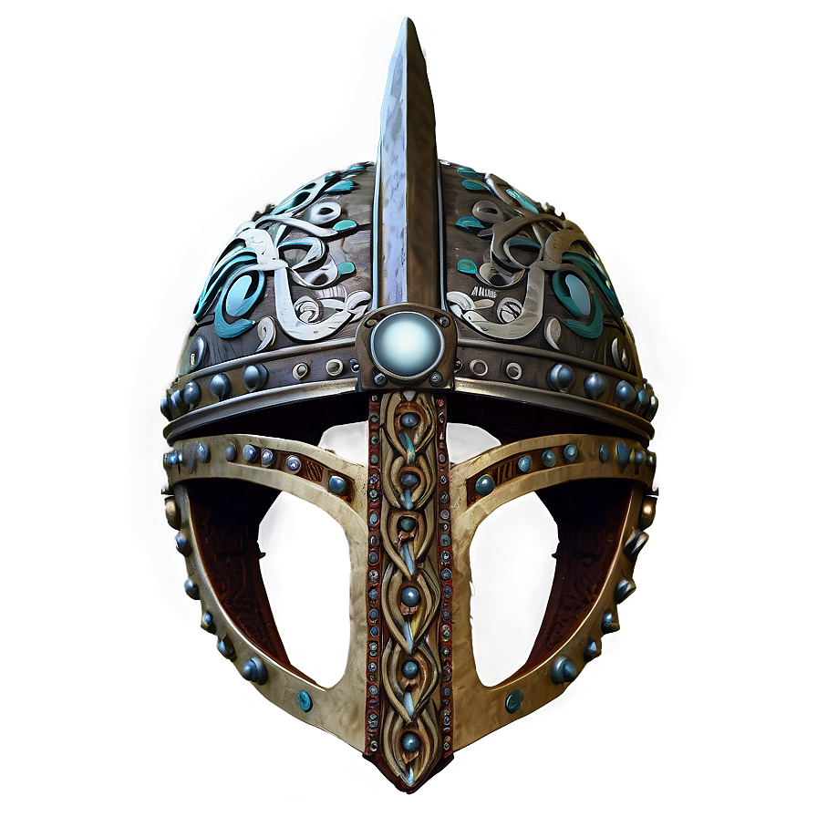 Intricate Viking Helmet Png 06132024 PNG Image