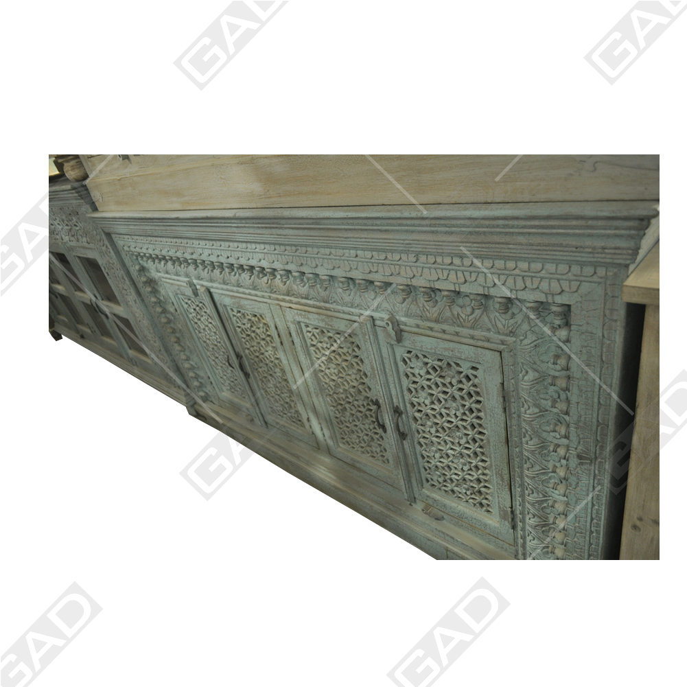 Intricate Wooden Lattice Work PNG Image