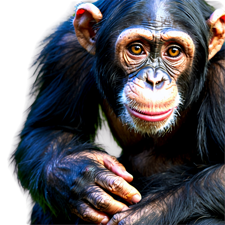 Intriguing Chimpanzee Stare Png 79 PNG Image