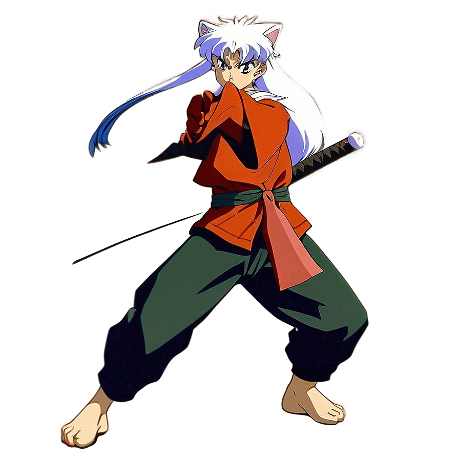 Inuyasha Fighting Pose Png 52 PNG Image