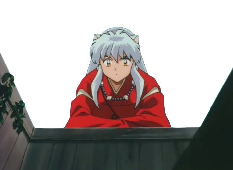 Inuyasha_ Rooftop_ Glance PNG Image