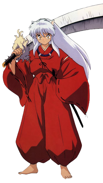 Inuyasha_with_ Tessaiga_ Anime_ Character PNG Image