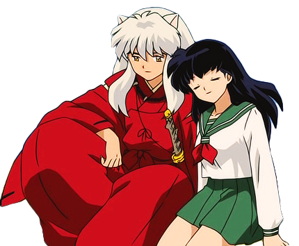 Inuyashaand Kagome Together PNG Image