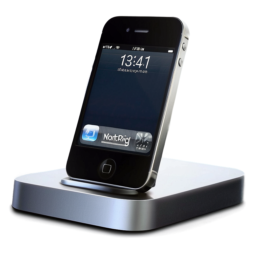 Iphone In Dock Station Png Ewk PNG Image