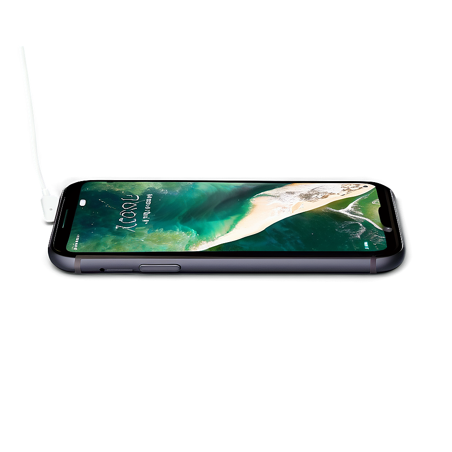 Iphone On Wireless Charging Pad Png Wek15 PNG Image