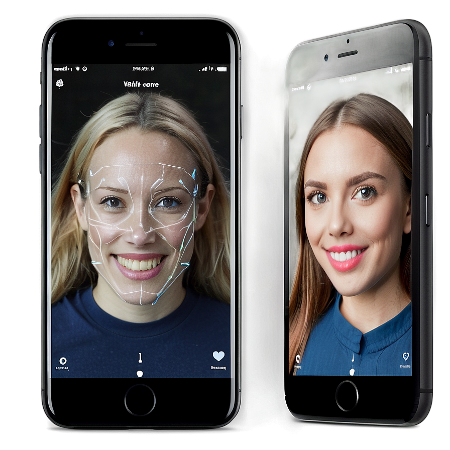 Iphone With Facial Recognition Png Aij17 PNG Image