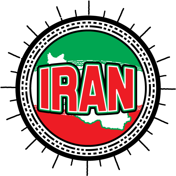 Iran Travel Patch Design PNG Image