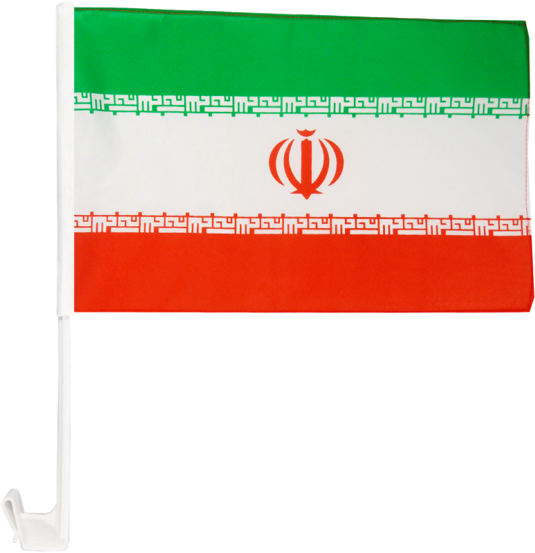 Iranian National Flagon Pole PNG Image