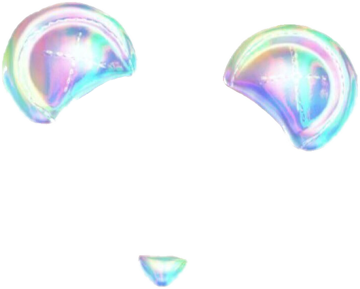 Iridescent_ Bubble_ Stickers PNG Image