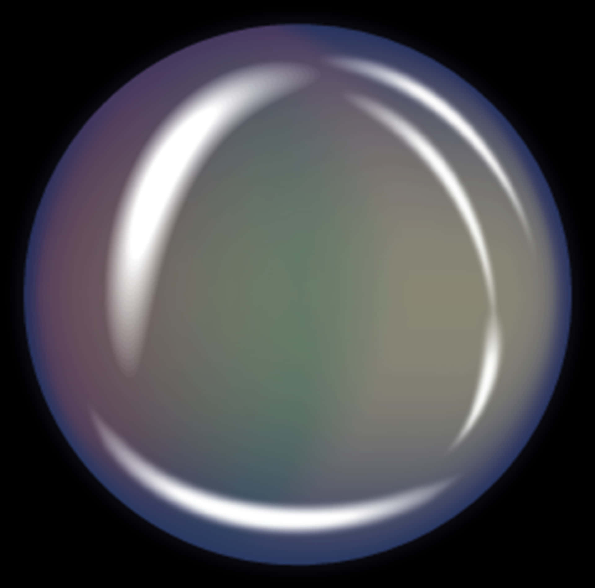 Iridescent Soap Bubble PNG Image