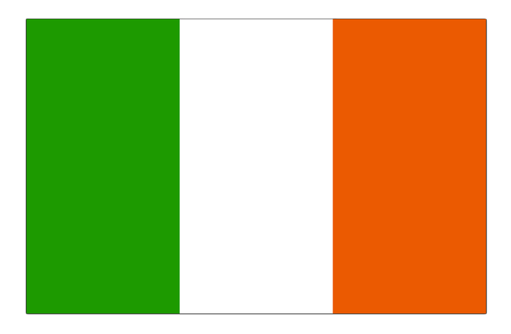 Irish National Flag PNG Image