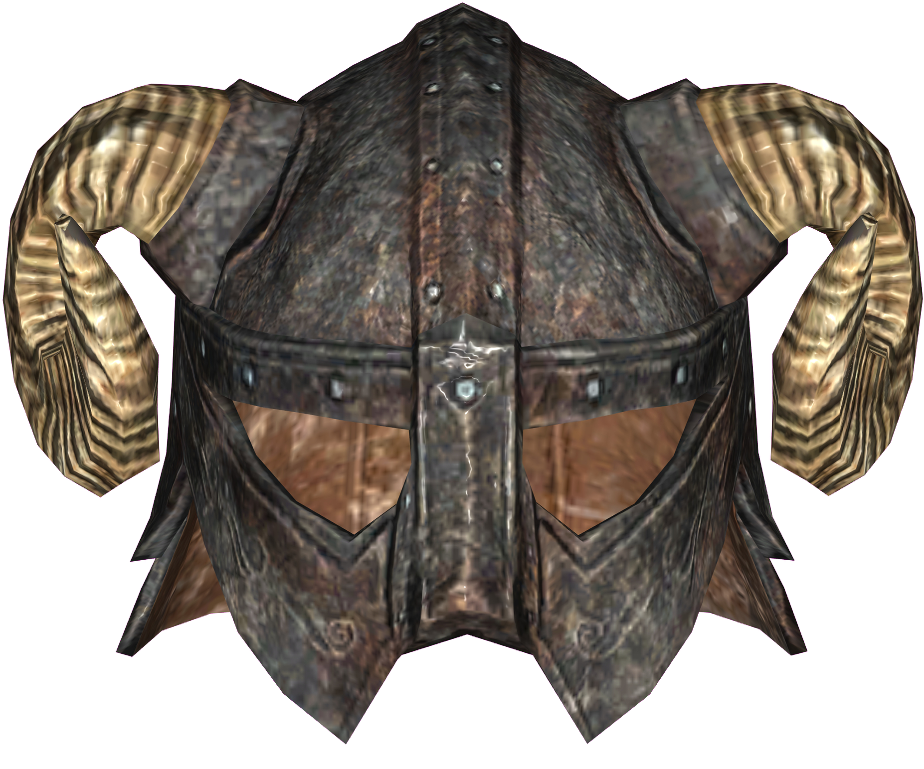 Iron Helmet Skyrim3 D Model PNG Image