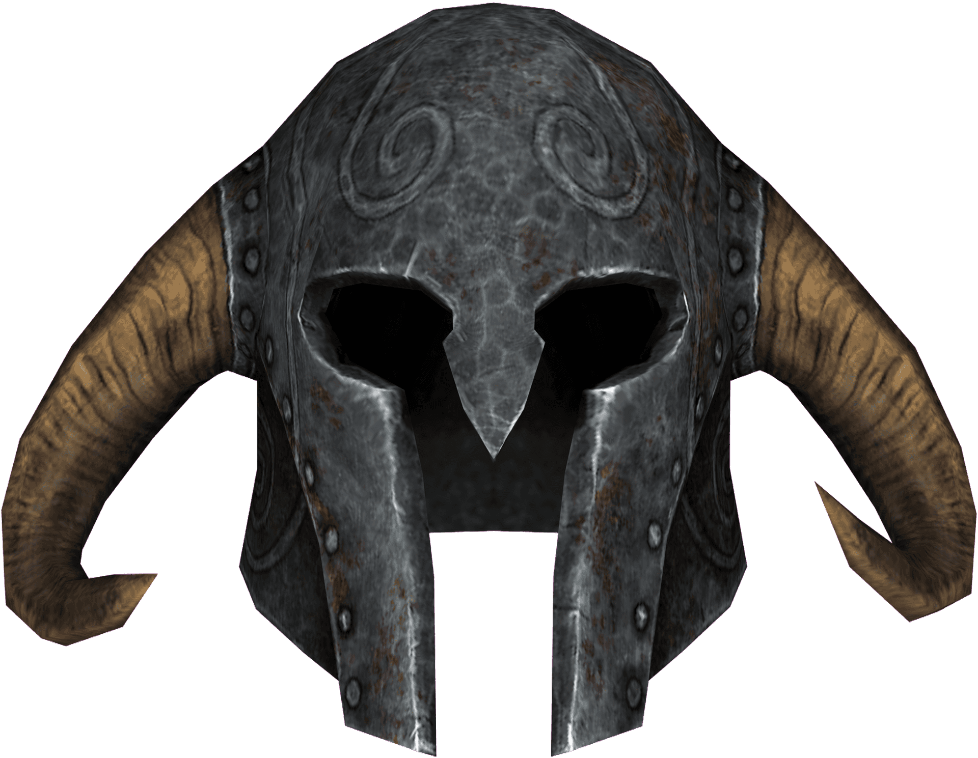 Iron Helmet Skyrim3 D Model PNG Image