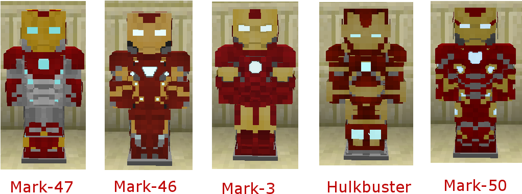 Iron Man Armor Evolution Pixel Art PNG Image