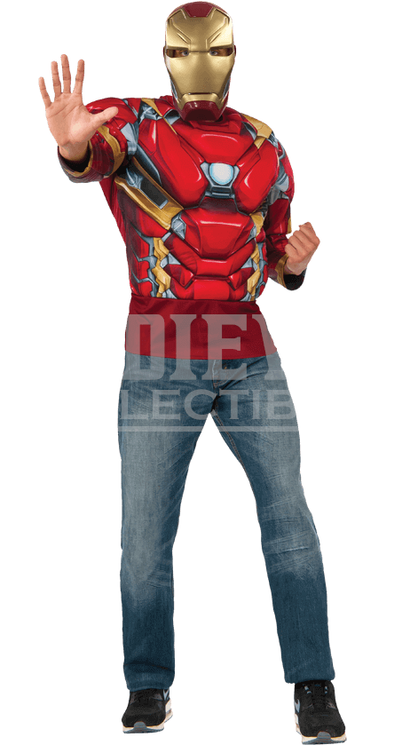 Iron Man Costume Half Suit Pose PNG Image