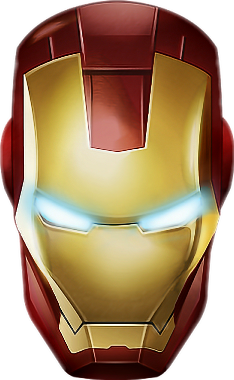 Iron Man Helmet Graphic PNG Image