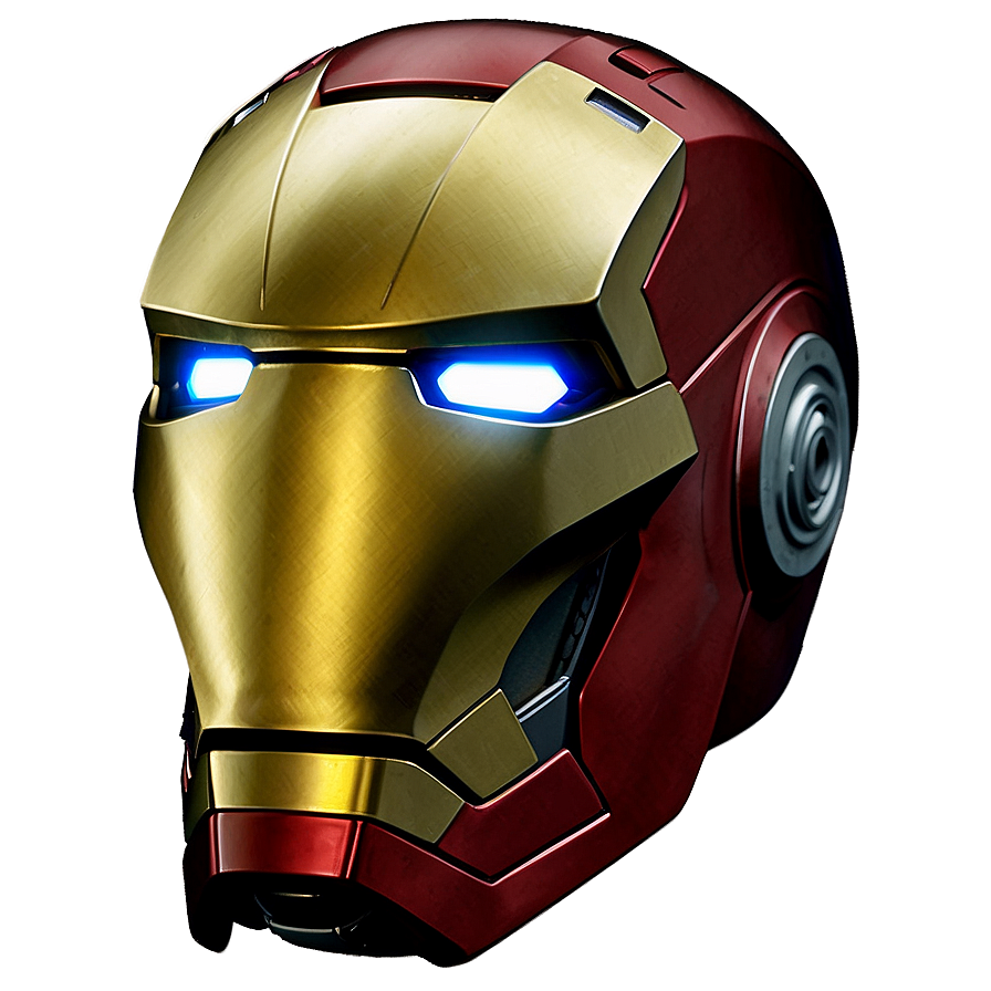 Iron Man Helmet With Reflective Visor Png 06122024 PNG Image