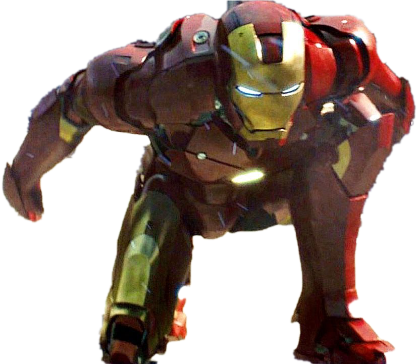 Iron_ Man_in_ Armor_ Action_ Pose PNG Image