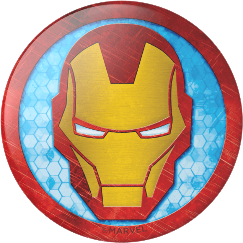 Iron Man Logo Circular Design PNG Image