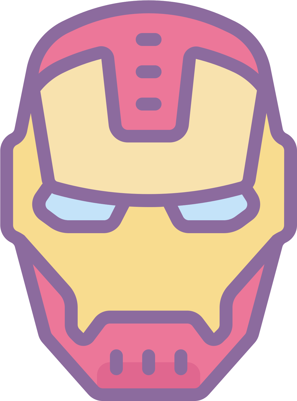 Iron_ Man_ Mask_ Illustration.png PNG Image