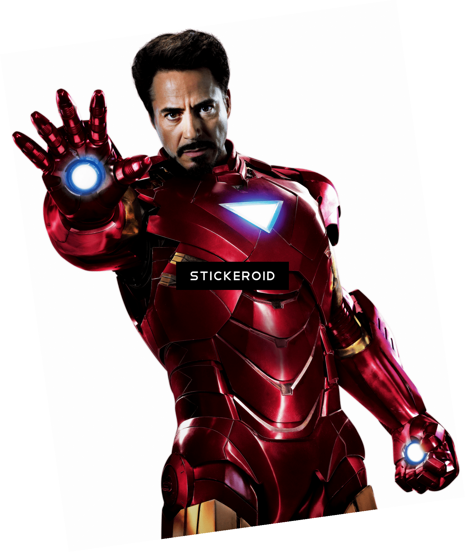 Iron Manin Action Pose PNG Image