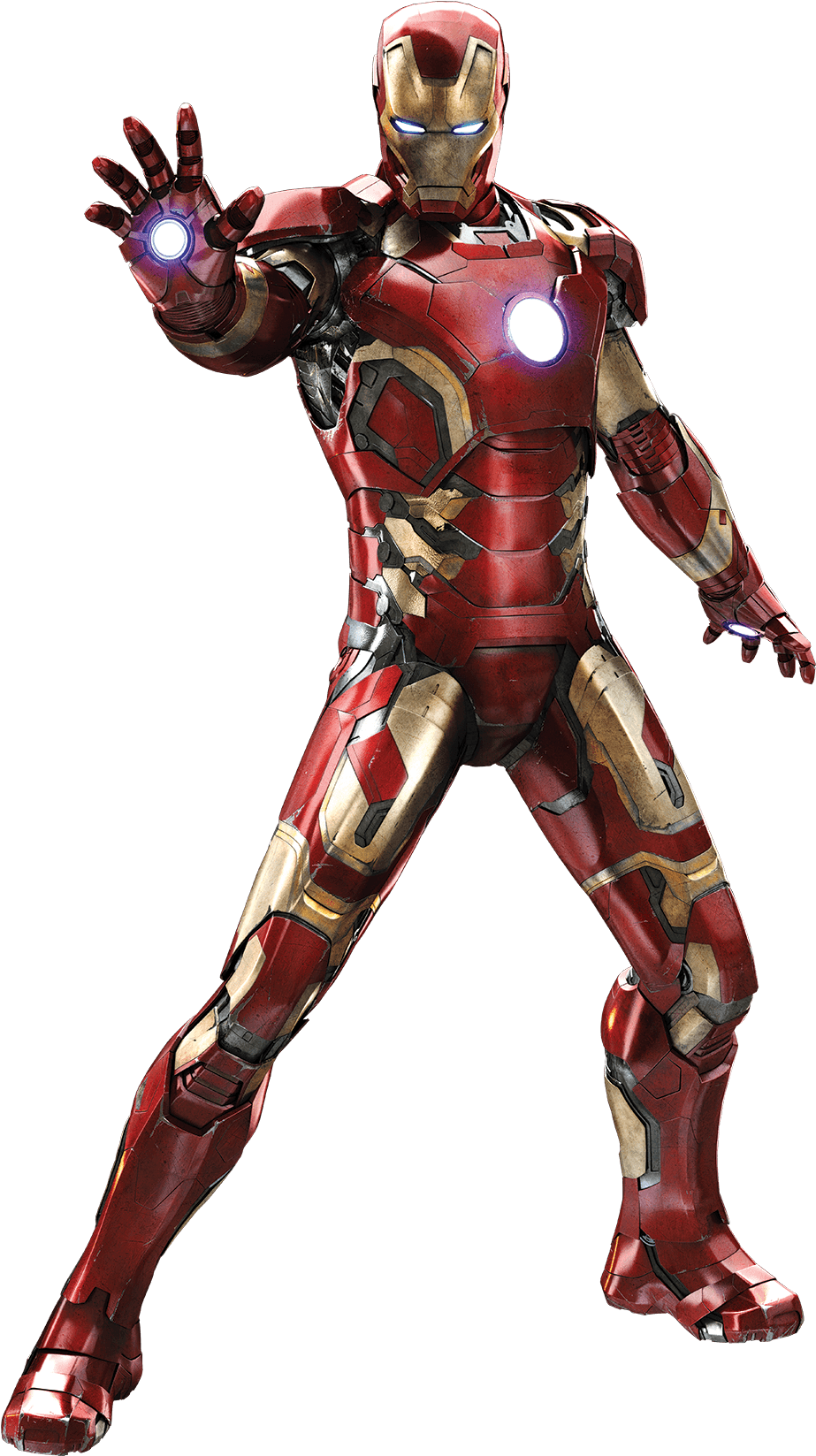 Iron Manin Armor Stance PNG Image