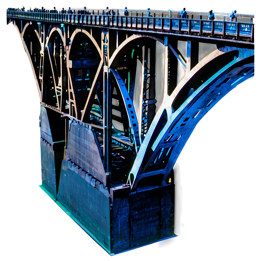 Iron Railway Bridge Png 05242024 PNG Image