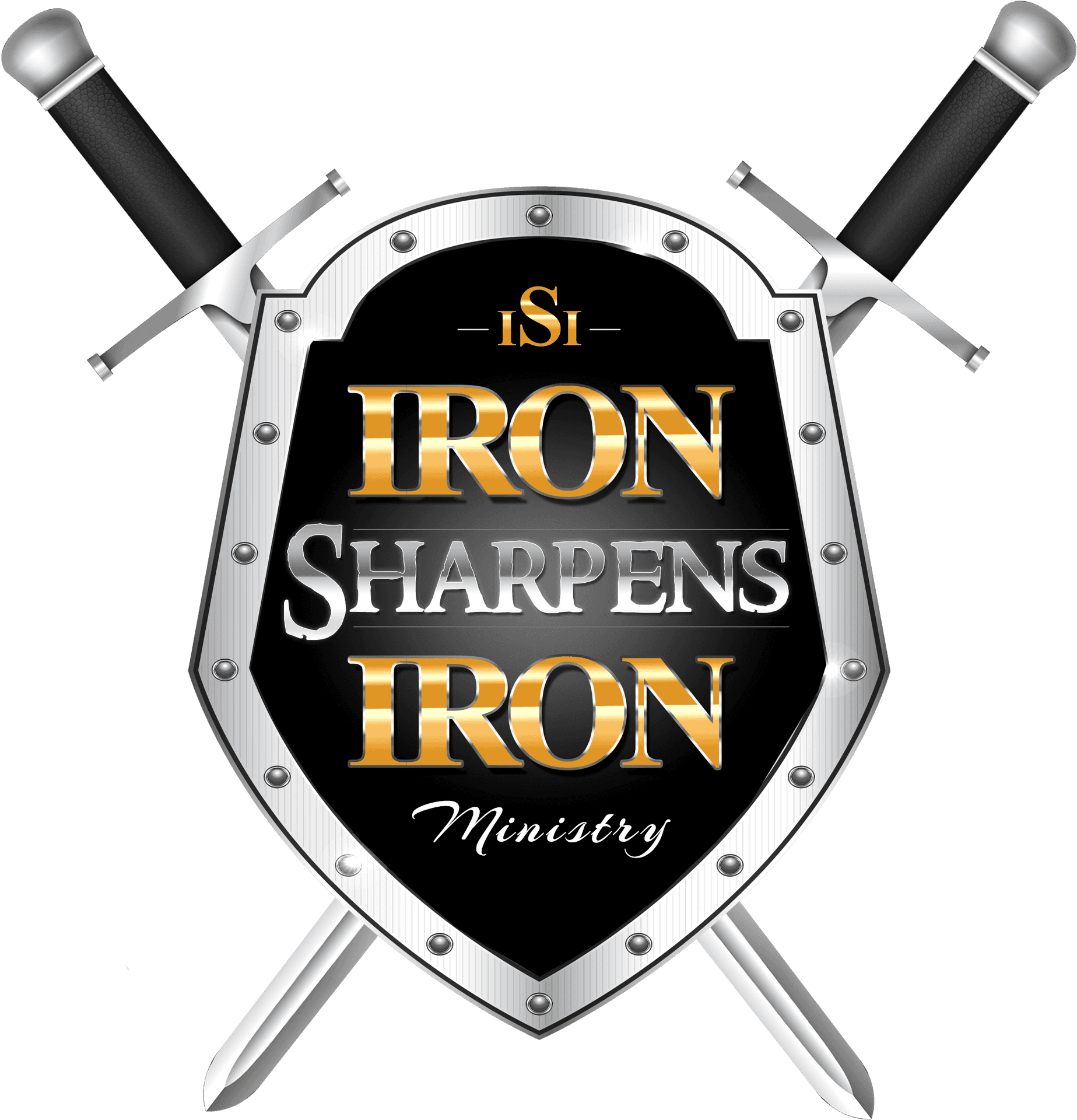 Iron Sharpening Iron Shieldand Swords PNG Image