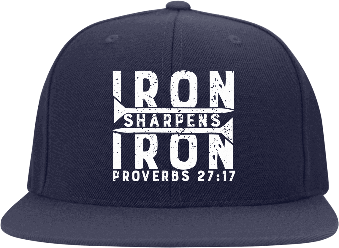 Iron Sharpens Iron Proverbs Cap PNG Image