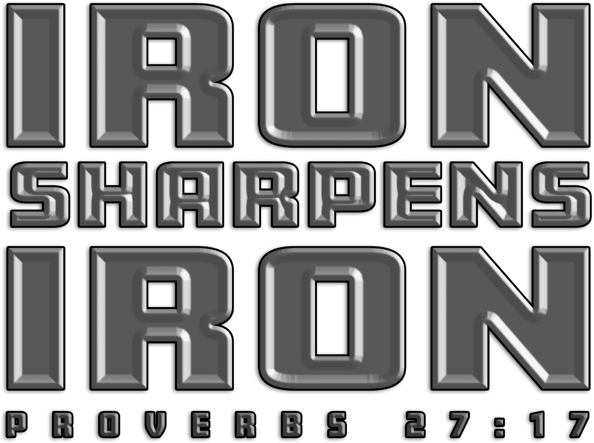 Iron Sharpens Iron Proverbs2717 PNG Image