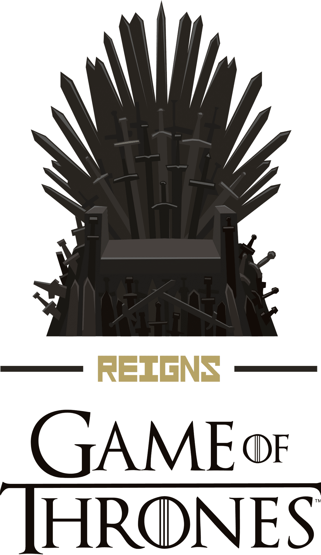 Iron Throne Gameof Thrones Logo PNG Image