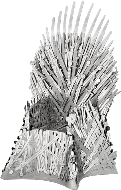 Iron Throne Replica Constructed From Swords PNG Image