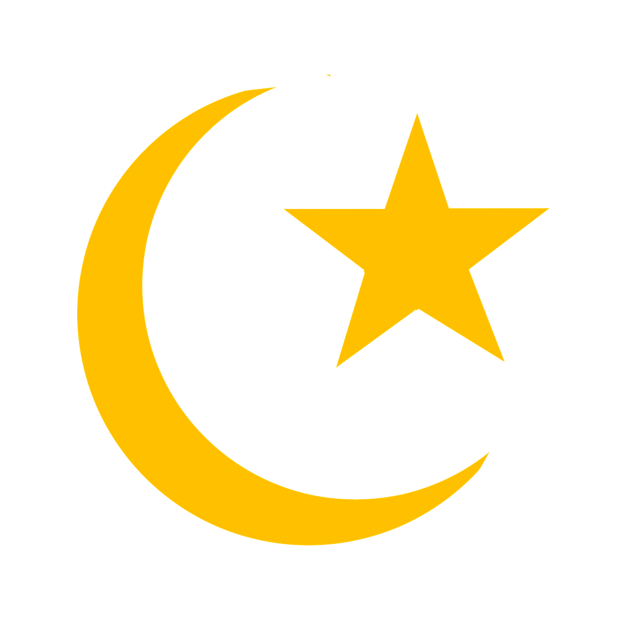 Islamic Crescentand Star Symbol PNG Image