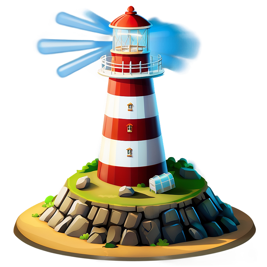 Island Lighthouse Beacon Png Wvn PNG Image