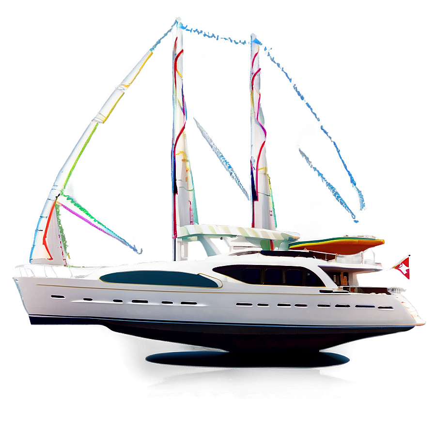 Island Luxury Yacht Anchorage Png 05232024 PNG Image