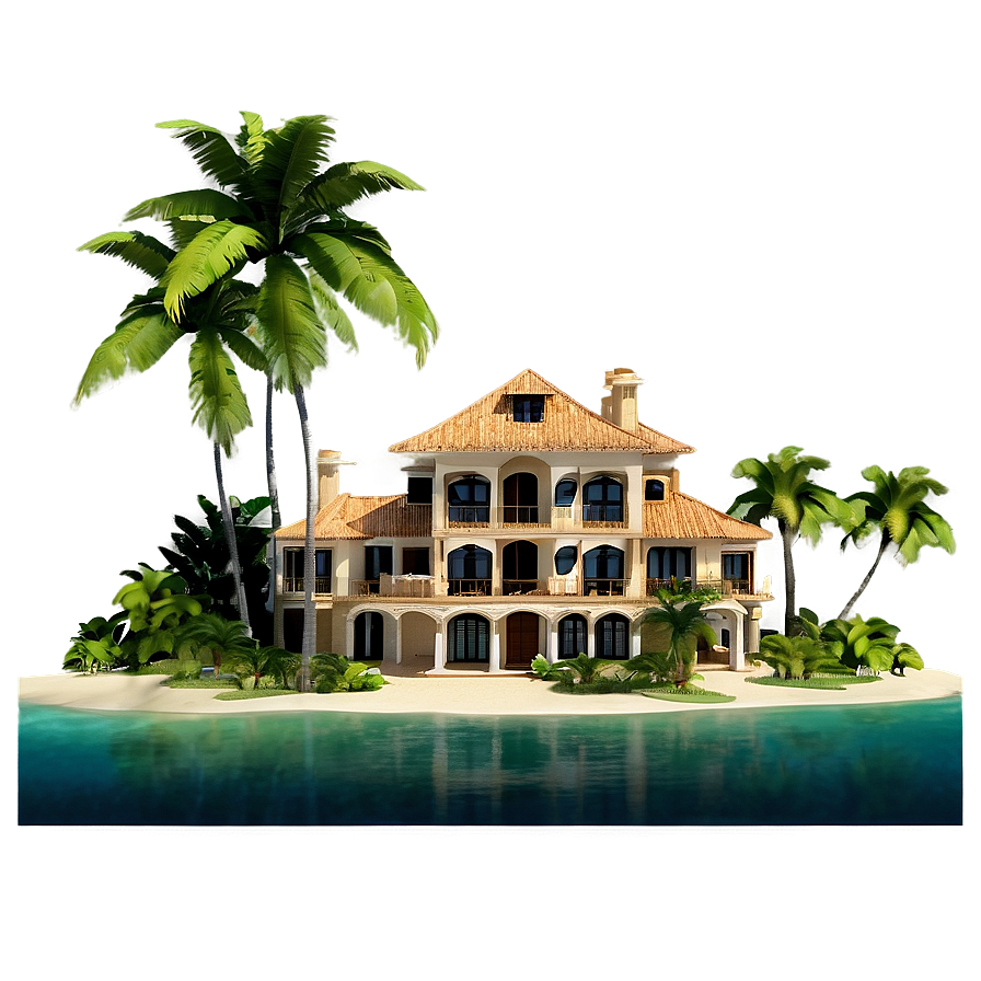 Island Mansion Paradise Png 91 PNG Image