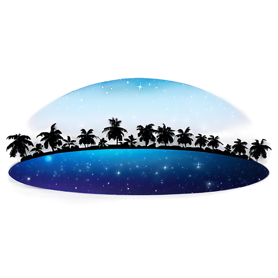 Island Night Sky Stars Png 05232024 PNG Image