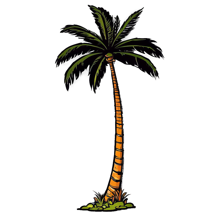 Island Palm Tree Shadow Png 54 PNG Image