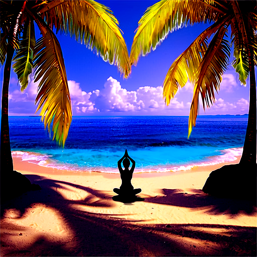 Island Sunset Yoga Retreat Png 23 PNG Image