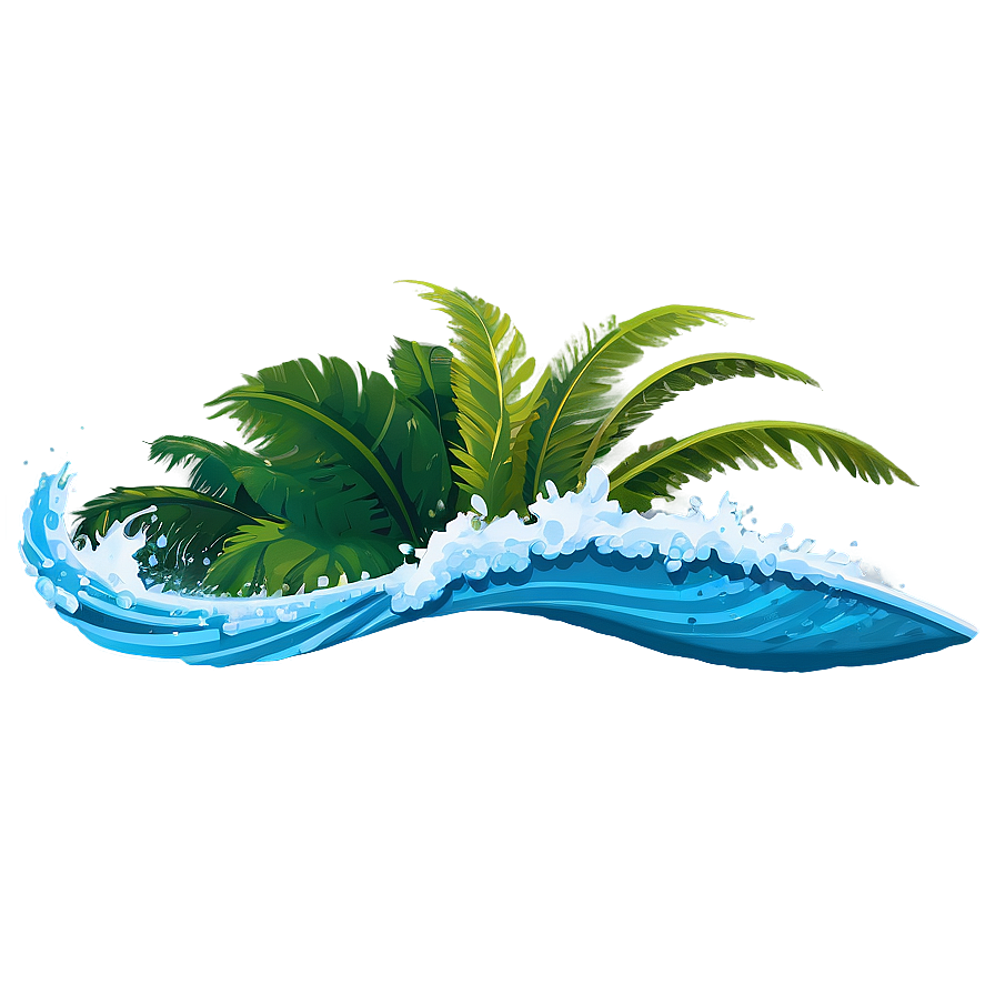 Island Surf Waves Png 05232024 PNG Image