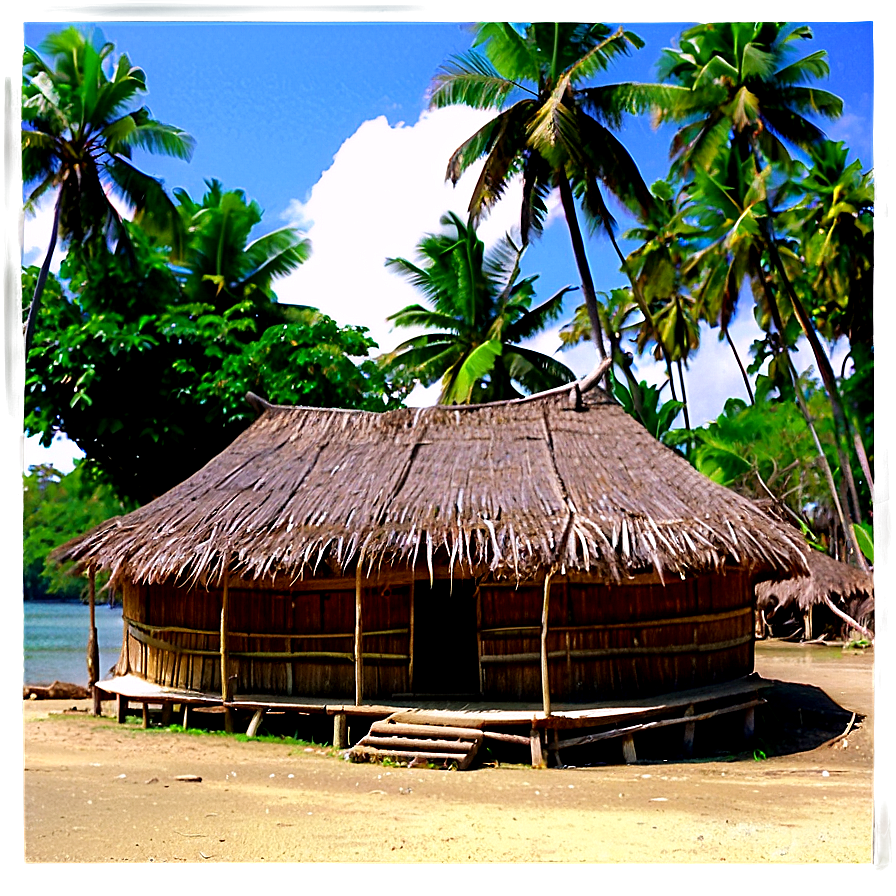 Island Traditional Village Png Hmx PNG Image