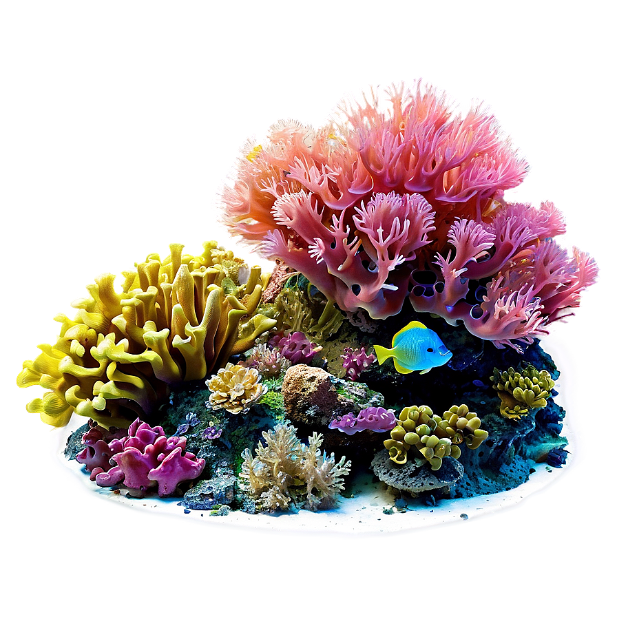 Island Underwater Coral Garden Png Cae PNG Image