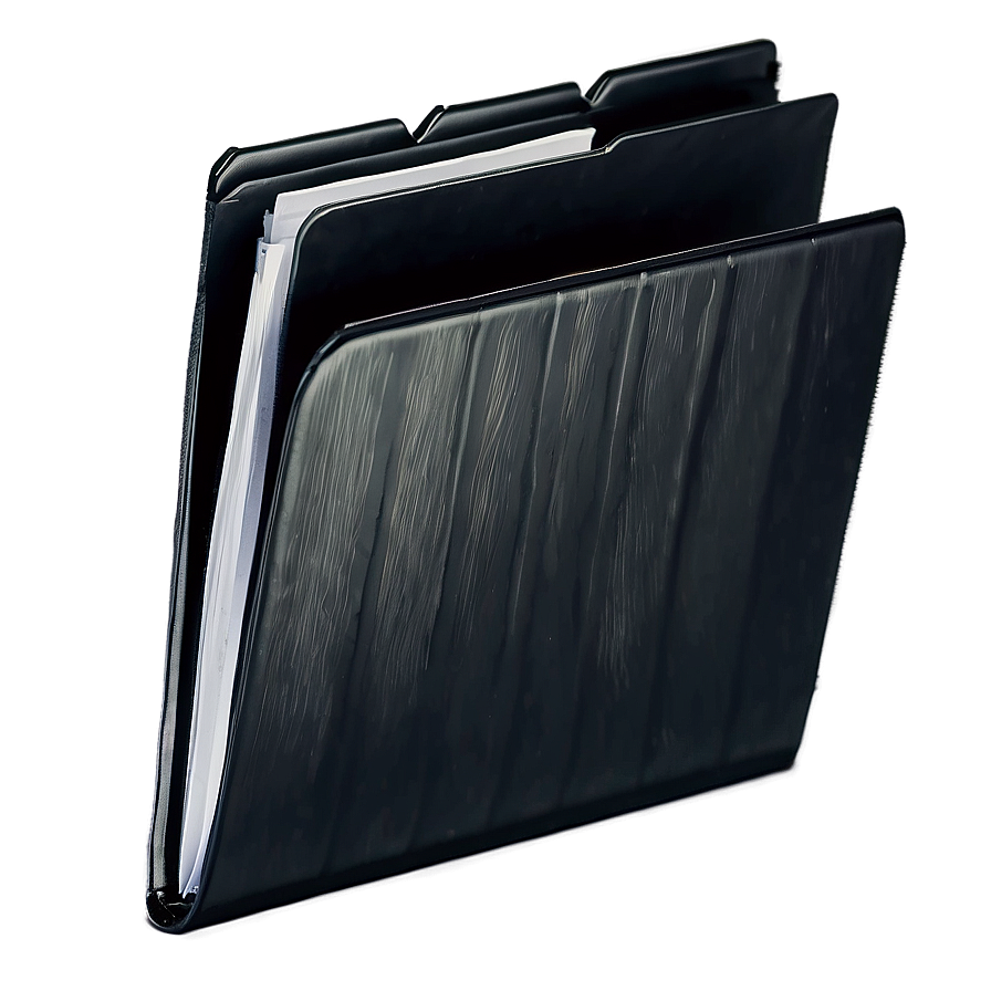 Isolated Black Folder Graphic Png Hbs94 PNG Image