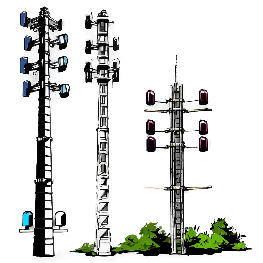 Isolated Cell Tower Png Det PNG Image