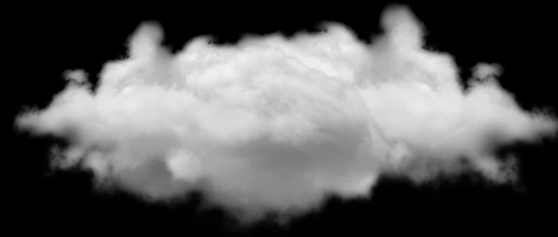 Isolated Cloudon Black Background.jpg PNG Image