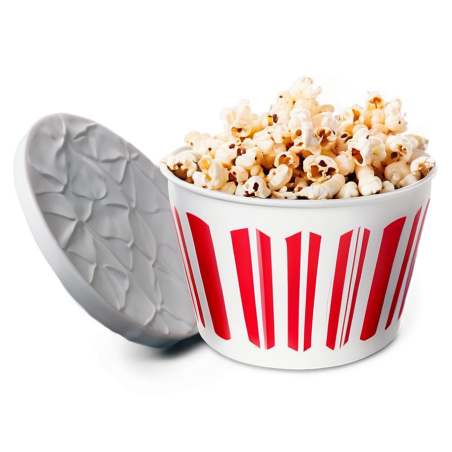 Isolated Popcorn Bucket On White Png 90 PNG Image