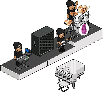 Isometric Band Session PNG Image