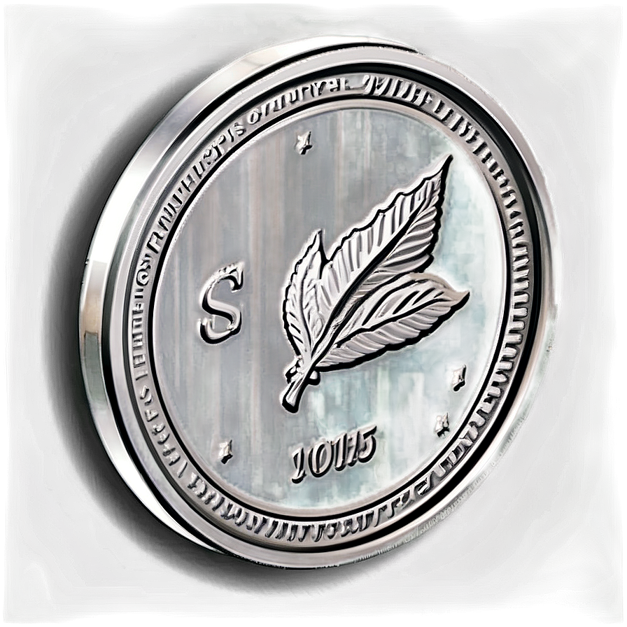 Isometric Silver Coin Png 06272024 PNG Image